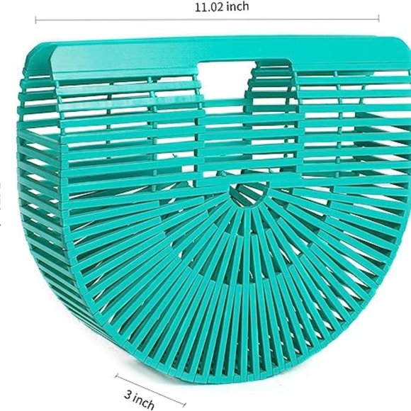 Women's Bamboo Handbag by Handmade Straw Bag - Picture 7 of 7